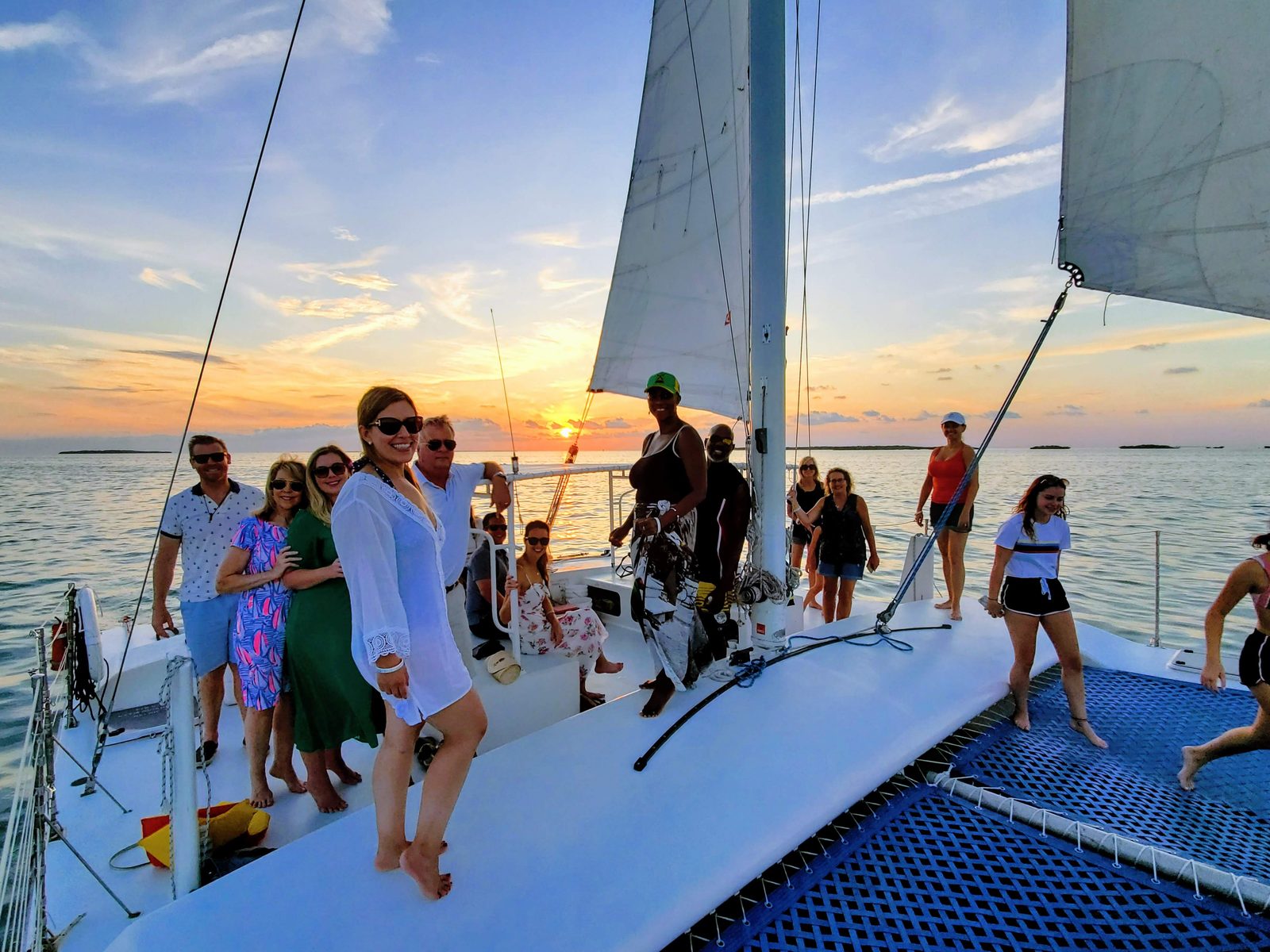 A big family group kicking off summer on a private Key Largo charter